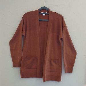 Time‎ and Tru Brown Knit Cardigan Sweater